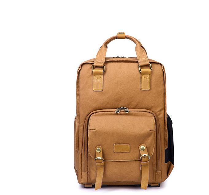 Professional Simple Light Canvas Fashion Camera Backpack